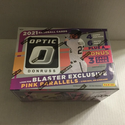 NEW 2021 Donruss Optic Baseball Trading Cards Blaster Box - 27 Total Cards