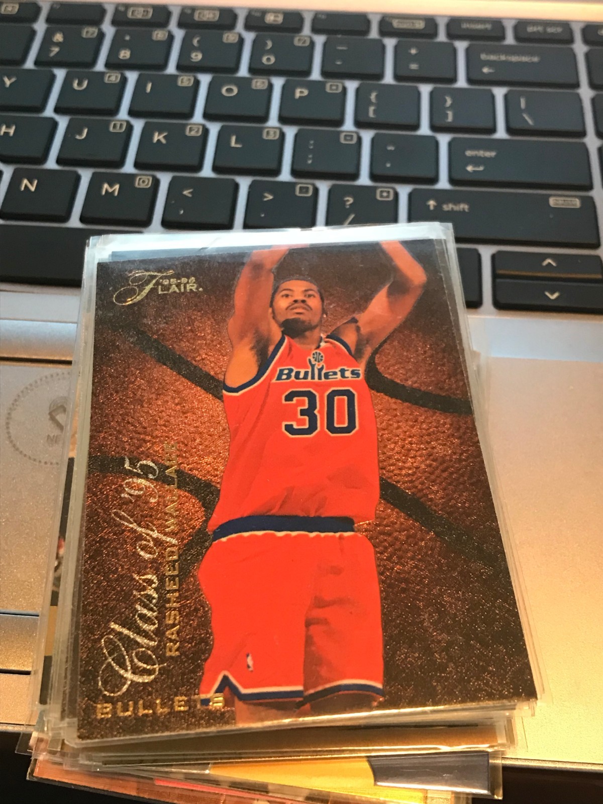 RASHEED WALLACE 1995-96 FLAIR CLASS OF '95 INSERT #R13  PISTONS!