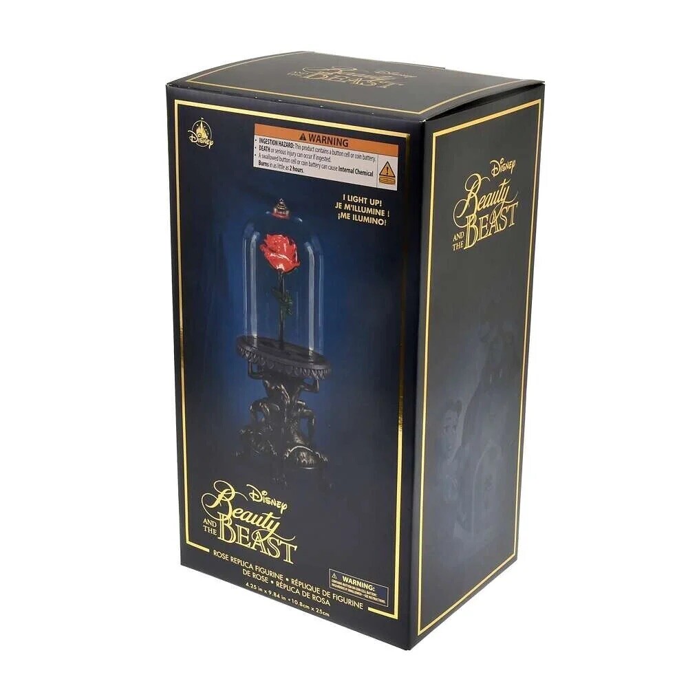 超レア 美品 美女と野獣 Enchanted Rose Disney Parks Beauty and the Beast Light-Up Enchanted Rose