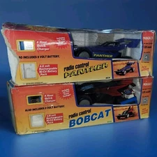 2 Vintage Nikko RC Panther And Bobcat Racecars