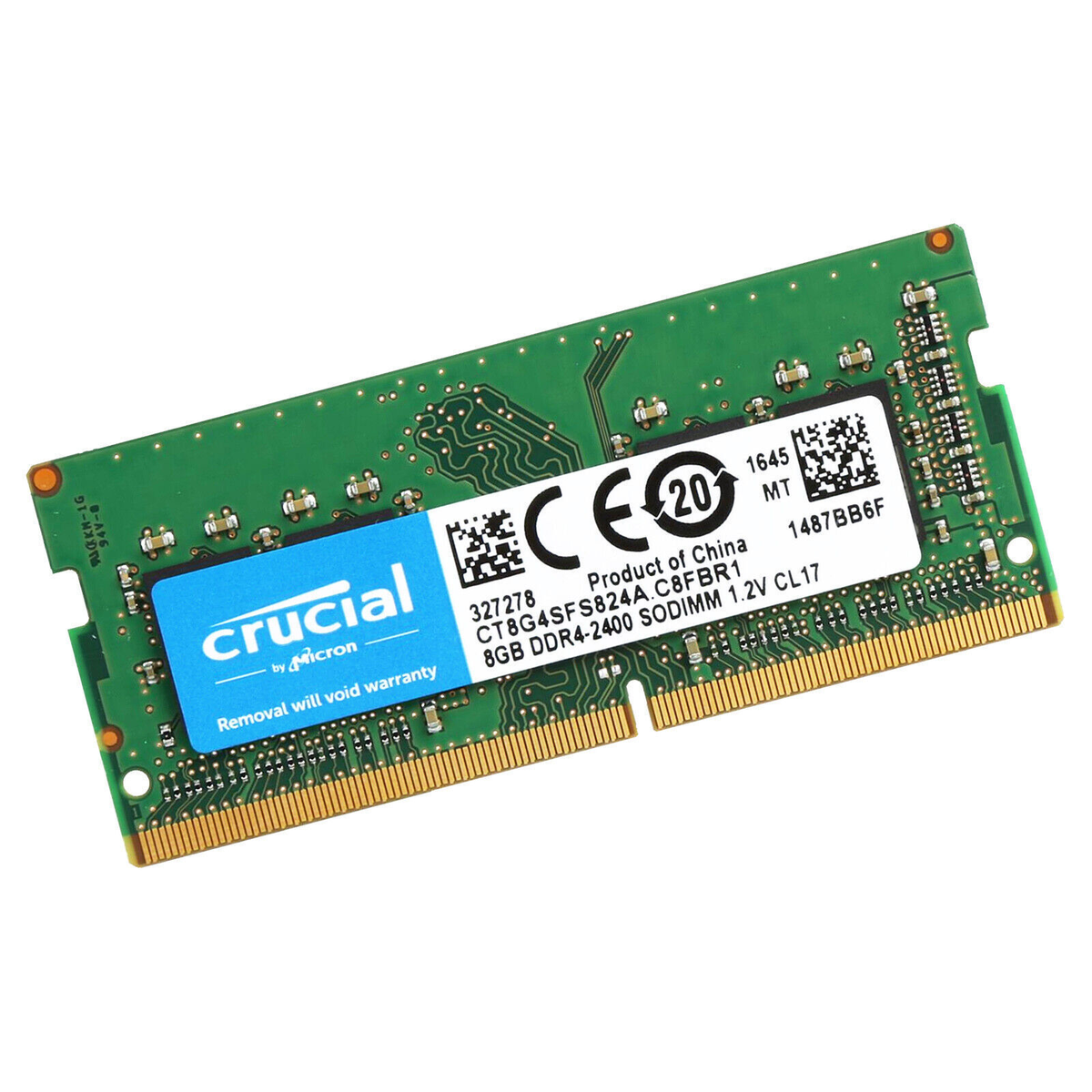 CRUCIAL 16GB 2X8 DDR4 2400 PC4-19200 Laptop 260-Pin SODIMM