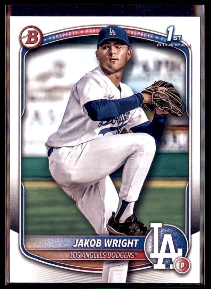 2025 Bowman Prospect Paper Jakob Wright Los Angeles Dodgers #BP-143 5 Card Lot