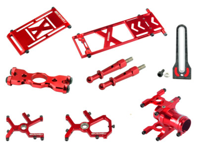 Microheli Support Upgrades Main Frame (RED) - BLADE 150 S / Smart