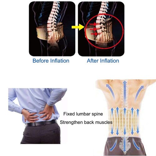 NEW Decompression Back Belt Lumbar Spine Support for Lower Back Pain Relief US - Picture 3 of 12