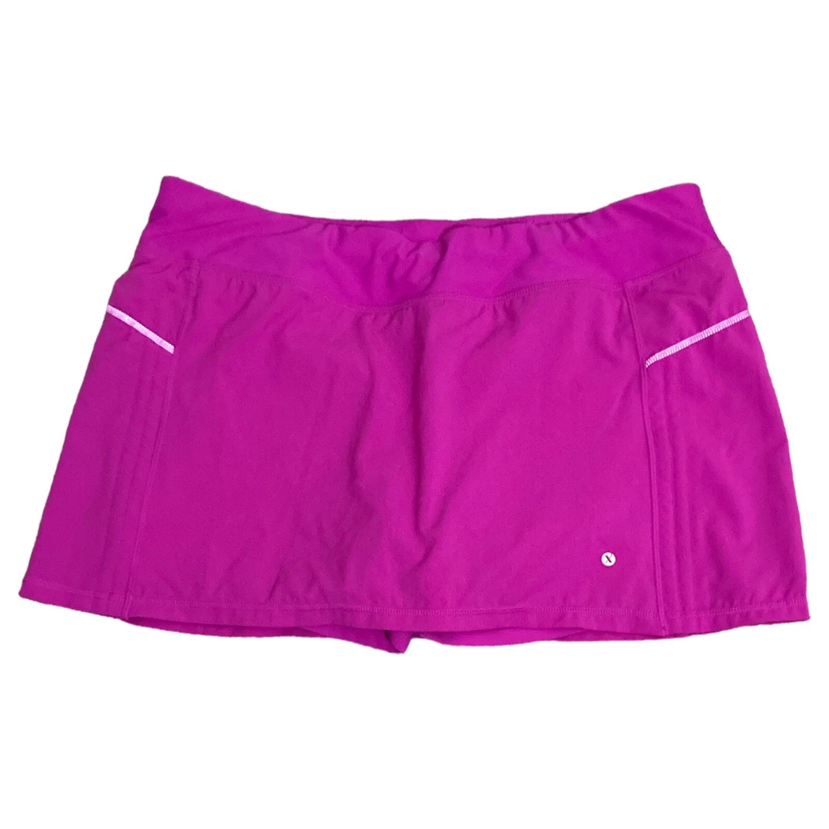 Xersion Activewear Womens XL Tennis Skort Skirt Shorts Pink Fuchsia  BarbieCore