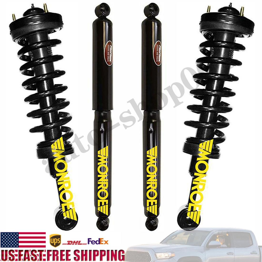 Monroe Front Struts & Rear Shocks For 2004-2008 Ford F150 4WD New Body Style_SP