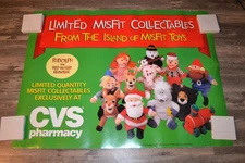 VINTAGE 1998 CVS RUDOLPH ISLAND OF THE MISFIT TOYS STUFFINS PLUSH WINDOW POSTER