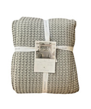 Levtex Home Mills Waffle Full/Queen Quilt Set Grey Cotton Waffle 88 x 92in.