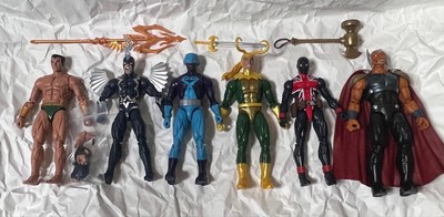Marvel Legends 6 Figuren Set Black Bolt Loki Namor Rock Python Union Jack Bet...