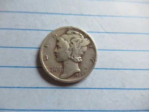 1939-S Mercury Silver Dime VG  r