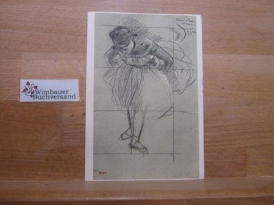 Postkarte Danseuse inclinée en avant / Dancer bending forward Degas, Edgar :
