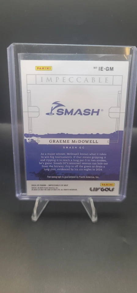 2024-25 Panini Impeccable LIV Eagles Graeme McDowell On Card Autograph /6 — 第 2/2 张图片