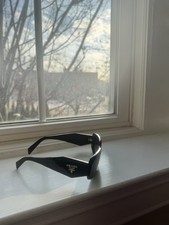 Prada PR17WS 1AB5S049 Women's Sunglasses 49 mm Black / Dark Grey Lens