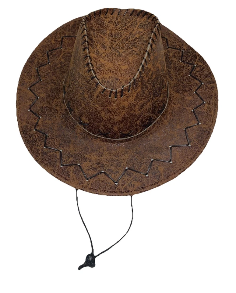 CHAPÉU DE COWBOY OCIDENTAL 23” Toy Story fantasia amadeirada, alça de queixo adulto aparência resistida - Imagem 2 de 4