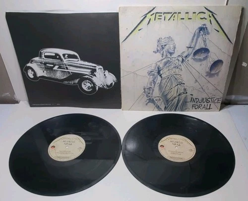 Metallica And Justice For All Vinyl LP Record 1988 Elektra Records OG Press Rare