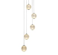 Led Pendelleuchte Metall Chrom KüChe Ø30 Cm Chrom Kugel 3000 K HäNgelampe Rund