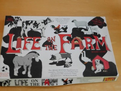 Life on the Farm Board Game COMPLETE 1999 W R Fun Games Farming Animals
