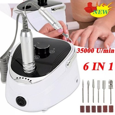 Elektrische Nagelfräser 35000 U/min. Nagelfeile Maniküre Profi Pediküre Set Bits