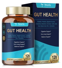 4-in-1 Probiotics for Women & Men with Prebiotics, Postbiotics & Digestive Enzym