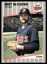 Bert Blyleven 1989 Fleer #105 Twins MLB READ FREE SHIPPING AutographDen