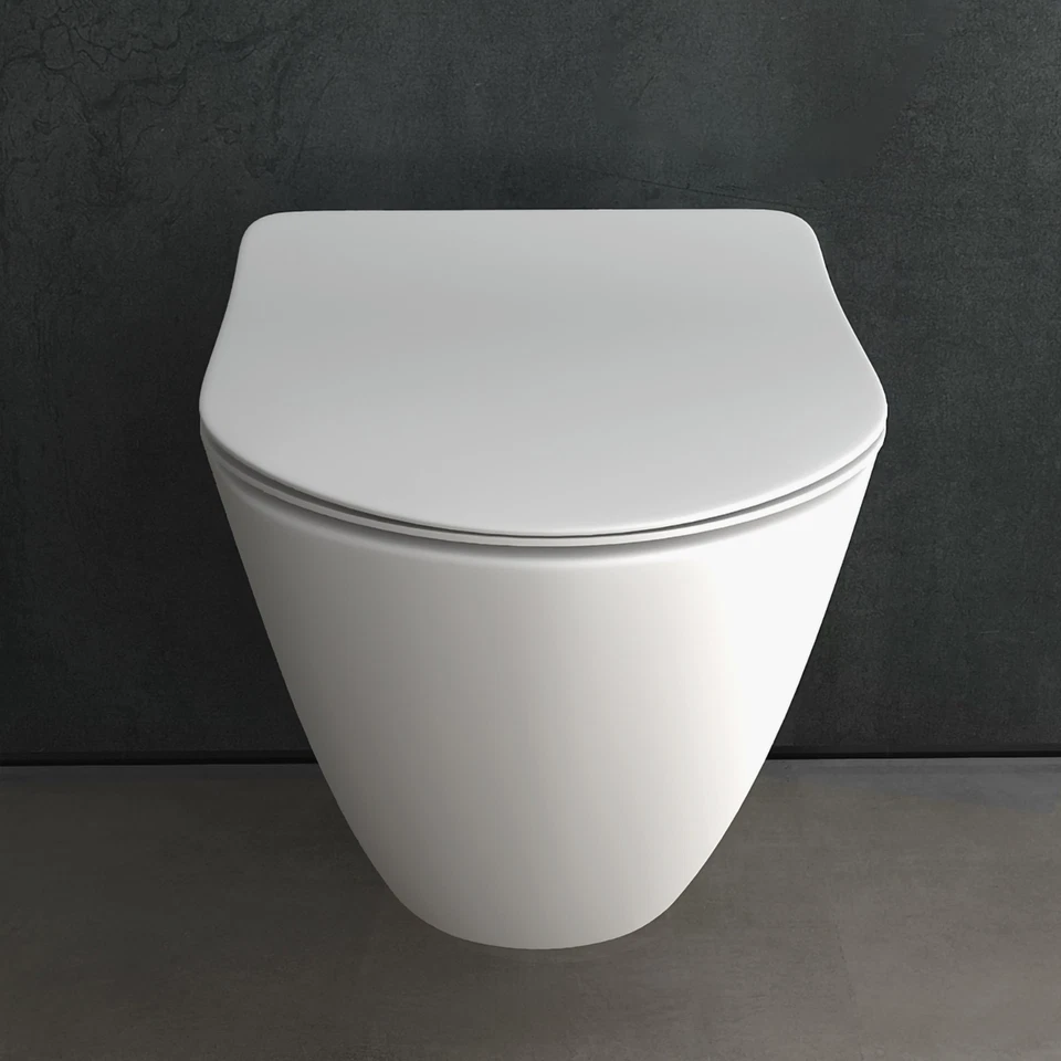 Spülrandloses Wand WC Hänge WC Set | Geberit Spülkasten Toiletten Komplett Sets  - Bild 3 von 4