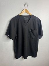 Figs Medical Scrub Top Shirt Mens XL Black Technical Collection FM1500 Pocket