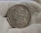 1897  US Morgan Silver Dollar $1 AU (Cleaned)