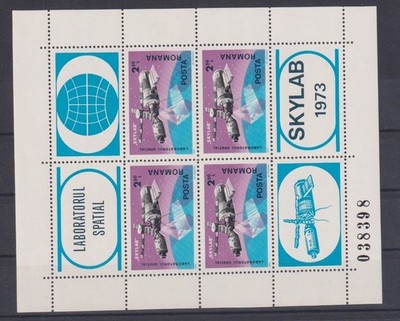 Rumänien: Block 117 ** postfrisch / Skylab 1974