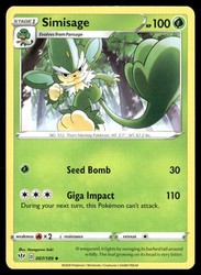 Simisage 007/189 Darkness Ablaze Uncommon