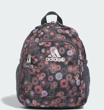 Adidas Floral Print Backpack with Mesh Side Pockets