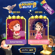 MONO-POLY Golden Blitz GO Golden Stickers Hermione's Arrival  Amortentia   