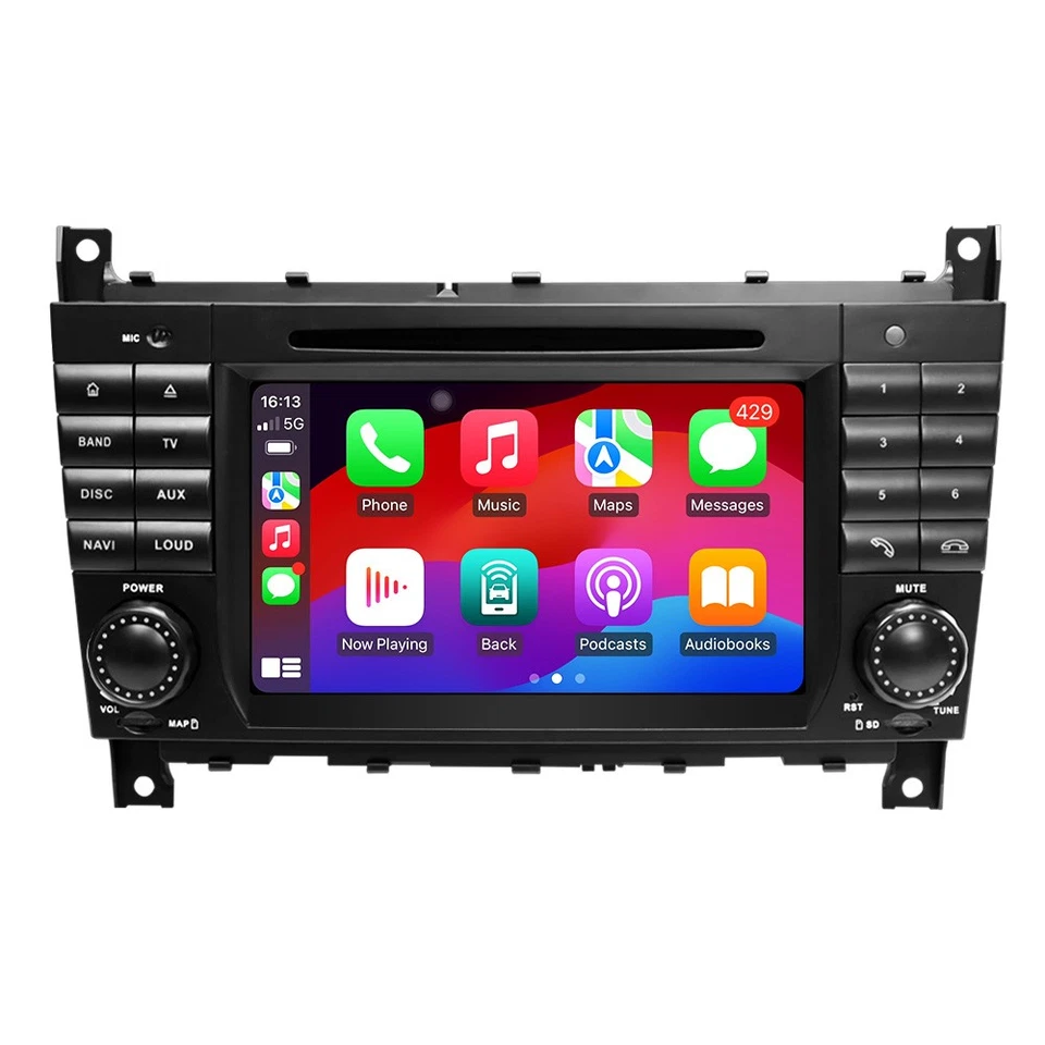 Android 14 Autoradio Carplay Navi für Mercedes Benz C-Klasse W203 C209 2004-2007 - Bild 4 von 4