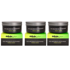 Gillette Labs Skincare Fast Absorbing Moisturiser 100ml x3
