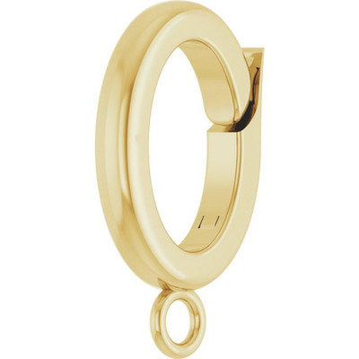 9mm 6mm OD 3.5mm ID 14k Yellow Gold Charm Pearl Bail Enhancer Pendant Jump Ring