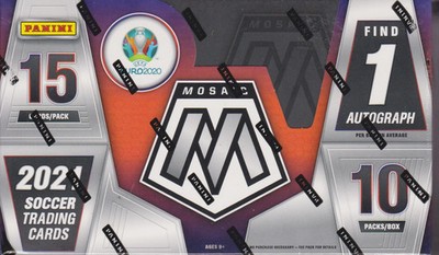 2020-21 Panini Mosaic UEFA Euro 2020 Soccer Factory Sealed Hobby Box