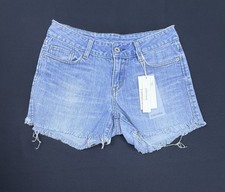 Levi  s Women  s Denim Jean Shorts Size 29 Mid Rise Straight Raw Hem NWT