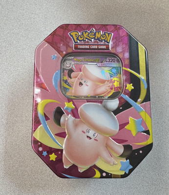 Pokemon Mega Evolution Mega Moonlit Tin Box CLEFABLE 4 Booster Packs