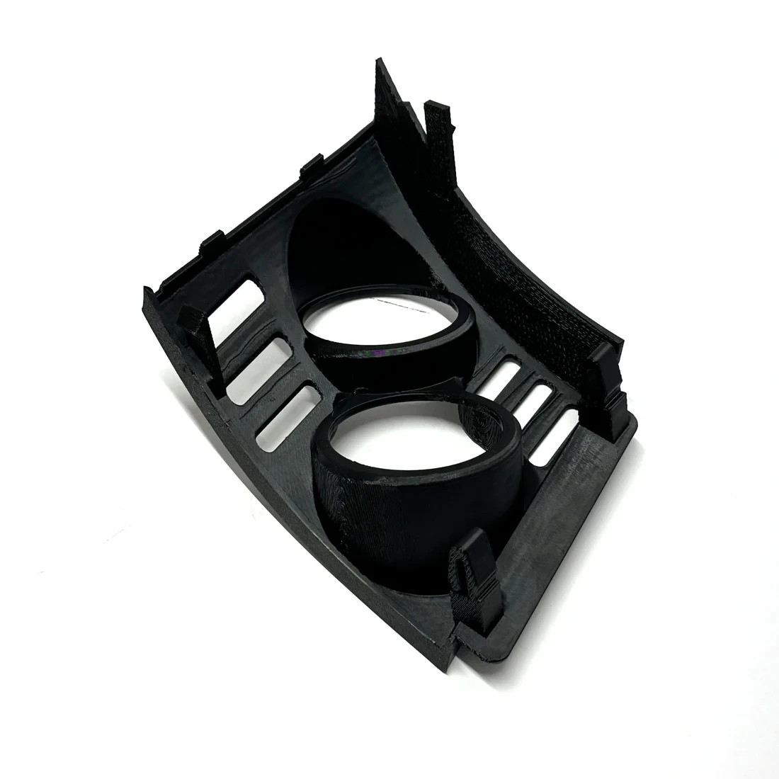 Dual gauge pod for EVO X 2008-2017 Lancer vent cover trim