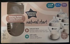 Tommee Tippee Natural Start, Leak Proof Anti Colic 9 Oz/260ml, 0m , 3 Bottles