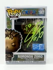 Signed JVA Roronoa Zoro 1901 Bronze Funko Pop (Kazuya Nakai) - JSA - One Piece