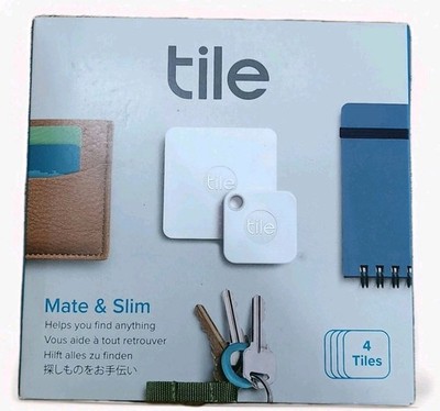 Tile Mate (2018) and Tile Slim - 4-pack (2x Mate, 2 x Slim) New In Opened Box