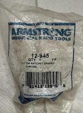 Armstrong 1/2" Drive Thumb Wheel Spinner Ratchet Adapter 12-945 USA Brand New