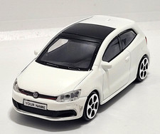 White Volkswagen Polo GTi Mk 5 FREE PERSONALISED PLATES Diecast Model Car Gift