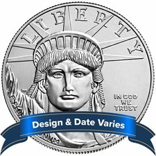$100 American Platinum Eagle 1 oz Brilliant Uncirculated Random Date 1951.90 per troy oz