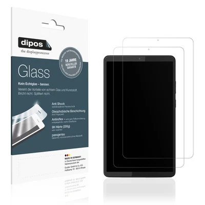 DIPOS 2x Protection ecrán pour Lenovo Tab One 8.7 Zoll mat Verre souple Film