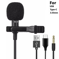 1 PC Mini Portable Microphone Condenser Clip-...
