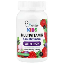 Kids Multivitamin & Multimineral with Iron, Grape & Berry, 150 Chewable Tablets