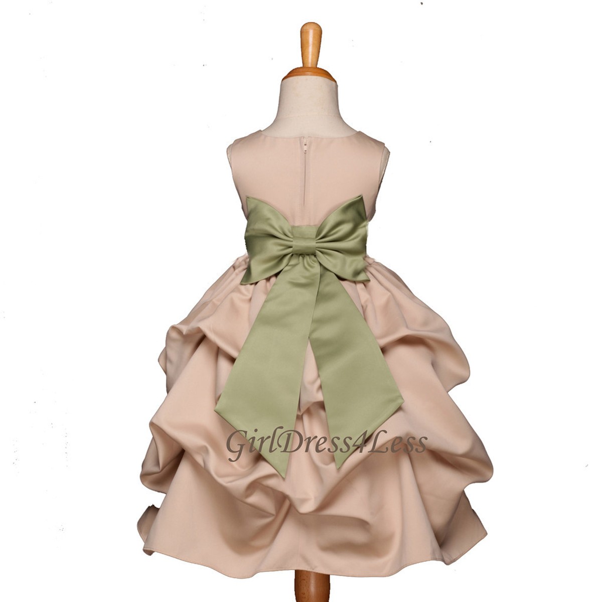 champagne and sage bridesmaid dresses Cowl Neck Halter Strap Grey Charmeuse Slit Tea Length Bridesmaid Dresses main image 1