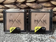 2 Max Factor  Pressed Powder Eye Shadow Wet / Dry 210 FAWN   .12 oz Sealed