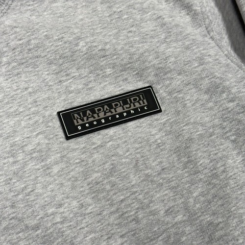 Sudadera Napapijri Geographic Cuello Redondo Gris Algodón Mediana - Imagen 4 de 9